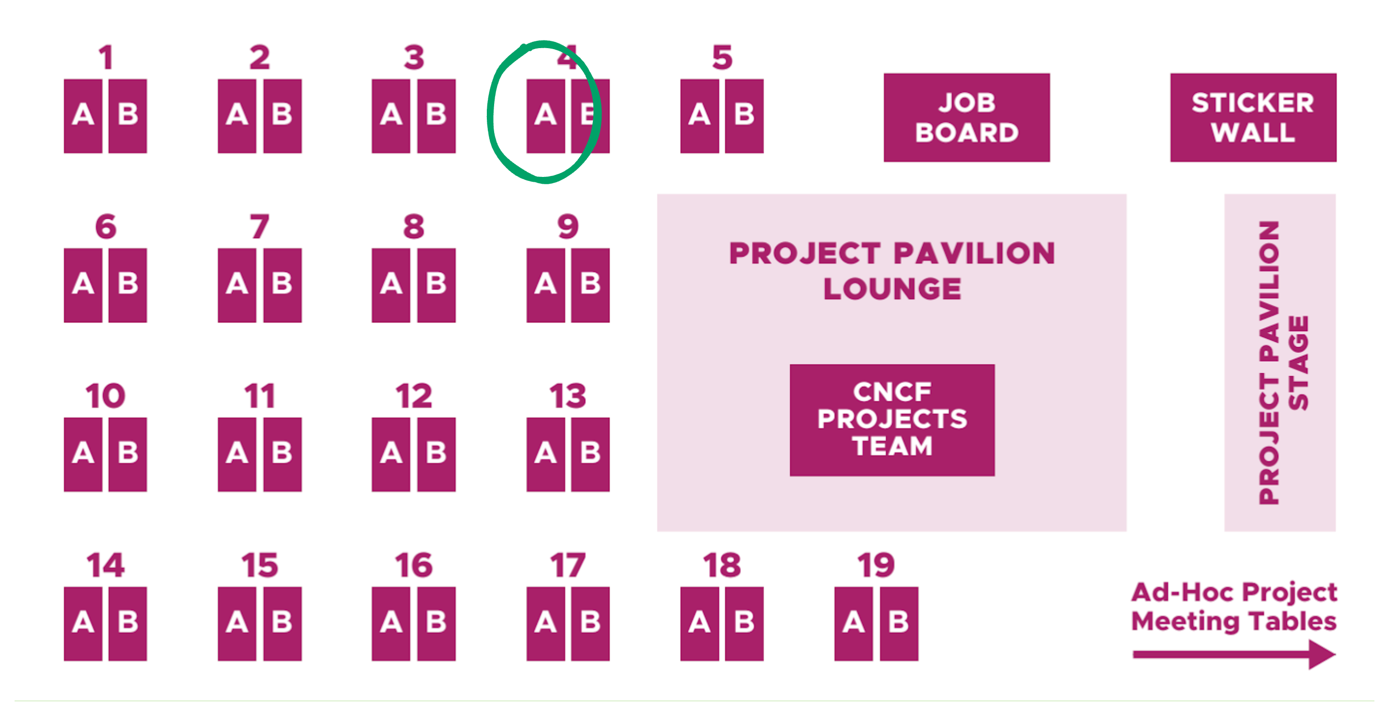 Project pavilion map